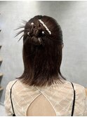 【カチモリアレンジ】 ミディアムでも華やかに◎