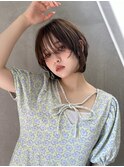 グランマッシュ/細めハイライト/ショート/白髪ぼかし/前髪/大宮