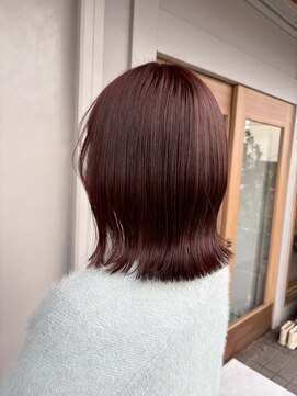 ルトワ(Lutowa) くびれボブ¥ピンクブラウン