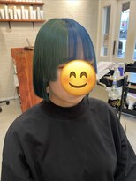 モアヘアーセカンド(MORE-HAIR Second)&nbsp;切りっぱなしボブのツートーンカラー