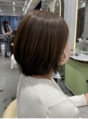 ミニボブレイヤー/レイヤーカット/ショートボブ/顔周り韓国/大宮