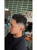 サイドパートパーマスタイル