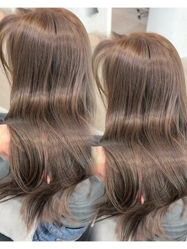 バンクスヘアー(BANK'S HAIR) 髪質改善　池袋　ブリーチなし　ミルティーブラウン　韓国巻き
