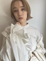 チェレ ブラン 堺東店(Chere brun)&nbsp;ミルクティーベージュ・くびれレイヤー・センターパート