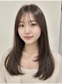 顔まわりナチュラルレイヤー結んでも可愛い小顔ヘア