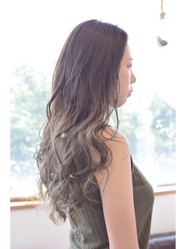 ヘアアンドメイク ムーア(Muuua) 外国人風グレージュグラデーションカラー