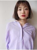 【morio札幌】2020年人気 大人かわいいシースルーバングボブ
