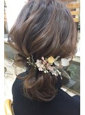 『NUDE COLOR』結婚式 パーティに☆お呼ばれ小顔ヘアアレンジ