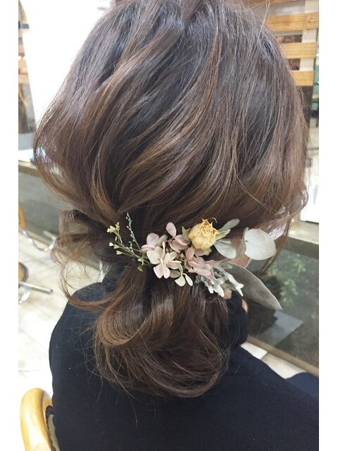 『NUDE COLOR』結婚式 パーティに☆お呼ばれ小顔ヘアアレンジ 