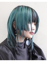 ルプラ ガーデン(le-pla garden)&nbsp;グリーン#ダブルカラー#ウルフレイヤー#ケアブリーチ#豊橋#豊川