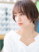 カバーヘア ブリス 上尾西口店(COVER HAIR bliss) ★マットブラウン前下がりツヤ髪小顔ミニボブ20代30代40代★8