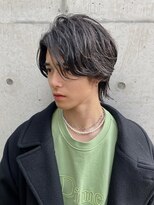 センターパートカルマパーマ