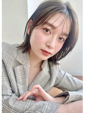 ガーデン オオタカノモリ(garden otakanomori) 20代30代40代大人外ハネボブ×ツヤ髪スタイル×シースルーバング