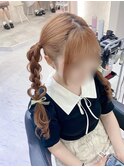 ツインテール/心斎橋ヘアセット
