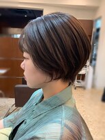 ヘアメイク クリア 本店(hair+make CLEAR)&nbsp;コンパクトショートボブ　30代40代50代