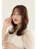 【自由が丘】ふんわりミディアム×ピンクベージュ