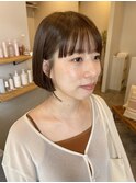 ワイドバングでお洒落な印象に