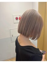 ロンドプランタン 恵比寿(Lond Printemps)&nbsp;髪質改善ストレートミルクティーベージュミニボブ【中居】