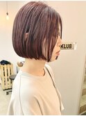 【cuz KLUB】ハイライトレッドカラーボブ【池袋】