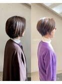 40代50代小顔似合わせカットくびレイヤーエモージュ大人可愛い
