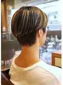 #ショートメッシュ#抜きっぱなしメッシュ#まるみショート