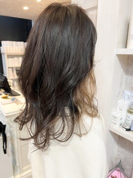 キャアリー(Caary) 福山caaryイルミナカラー20代30代40代50代アッシュグレージュ