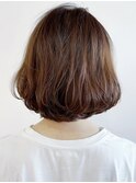 大人のやわらかボブ☆大人カラー/似合わせカット/デジタルパーマ