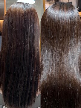 アイノアシェール 西宮(AInoa Cher) 驚きの変化！髪質改善ビフォーアフター