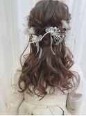 《卒業式Hair》ふわふわハーフアップ