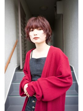 イロ(IRO) ショート×レッドブラウン