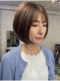 髪質改善カラー 似合わせボブ