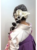 ◎編みおろしヘア♪　卒業式・成人式・前撮り・袴・振袖◎
