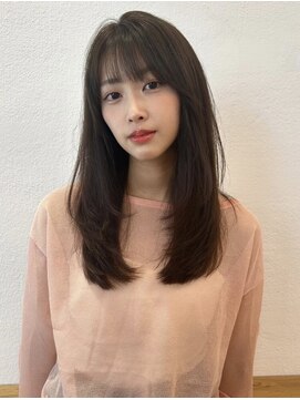 ユーフォリア 新宿店(Euphoria) 韓国ヘア似合わせレイヤーカット前髪顔周りカット大人美人