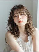 【Luana梅田】大人ミディアム、シアーベージュ