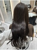 赤み消し透明感カラー×艶髪ダークグレージュ!【福田】