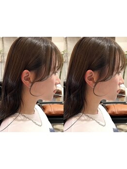印象を変える顔周りの似合わせカット。シースルバングや韓国系くびれヘアで小顔に魅せるスタイルをご提案♪