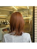 ブリーチ無しオレンジブラウン