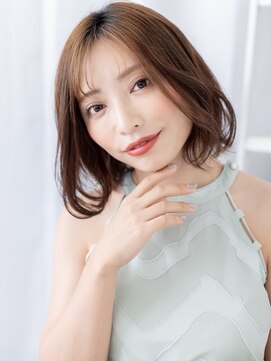 カバーヘア 上尾西口店(COVER HAIR) フェイスフレーミング抜け感くびれミディアムa上尾20代30代40代!