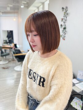 タッセルボブ/ベージュ