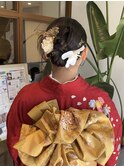 成人式ヘア/リボンヘア