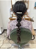 編みおろしスタイル