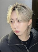 men's/顔周り/ニュアンスパーマ/黒染め/韓国/ダウンパーマ