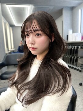 ボタン コロン 表参道 原宿(VOTAN COLON) 韓国レイヤー/原宿韓国ヘア/原宿/顔まわりカット/ロングレイヤー