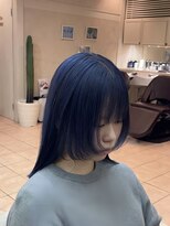 ウィルゴ 原宿(VIRGO)&nbsp;ブルーカラーネイビーブルーブルーサファイア青色落ち可愛い青色