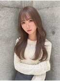 大人上品/レイヤーカット/ハイトーン/くびれヘア