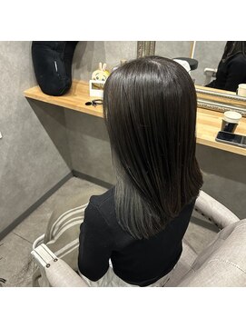 インスヘアー 明石(INCE HAIR) イヤリングカラー×グレー
