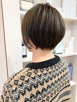 キャアリー(Caary) 福山市美容室Caary グレージュカラーボブで柔らかさと透明感up！