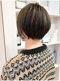 福山市美容室Caary グレージュカラーボブで柔らかさと透明感up!