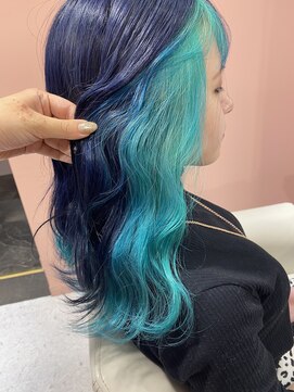 シェリエ(Cherie) イヤリングカラー/ターコイズブルー/ネイビーブルー