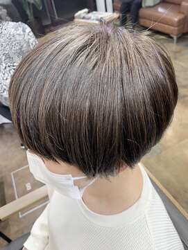 コレット ヘアー 大通(Colette hair) グレイカラー☆白髪活かし☆ハイライト☆大人ショート